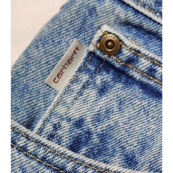 Mens Carhartt Denim Jeans Traditional Fit Medium Wash RN# 14806 Size 38x34 - Picture 4 of 4